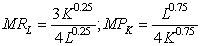 <strong>Suppose a firm with a production function given by Q = K<sup>0.25</sup>L<sup>0.75</sup> produces 1,500 units of output. The firm pays a wage of $50 per unit and pays a rental rate of capital of $50 per unit. (Note: ). To minimize the cost of producing 1,500 units of output, the firm should use:</strong> A) 3 times as many units of labor as units of capital. B) equal amounts of labor and capital. C) 1.25 times as many units of capital as units of labor. D) 16 units of capital and 6,814 units of labor.