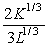 Suppose the firm's production function is Q = K<sup>1/3</sup>L<sup>2/3</sup>, where the MPK = and MP<sub>L</sub> = .