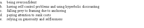 Give an example of each of the following systematic biases.