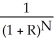 <strong>Which of the following equations is consistent with the relationship between the future value (FV)and the present value (PV)given a discount rate (R)and the number (N)of compounding periods?</strong> A)<sub> </sub>= B)<sub> </sub>= C)<sub> </sub>= D)<sub> </sub>=