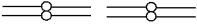 <strong>Which diagram most accurately shows the arrangement of homologous chromosomes during the first metaphase of meiosis?</strong> A) B) C) D) E)