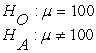 If a hypothesis test is conducted for a population mean,a null and alternative hypothesis of the form: will result in a one-tailed hypothesis test since the sample result can fall in only one tail.
