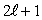 <strong>The number of possible values of the magnetic quantum number associated with a given value of the orbital quantum number is:</strong> A) 1 B) 2 C) D) E)