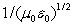 <strong>Maxwell's equations predict that the speed of electromagnetic waves in free space is given by:</strong> A) B) C) D) E)