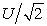 <strong>In an oscillating LC circuit, the total stored energy is U. The maximum energy stored in the capacitor during one cycle is:</strong> A) U/2 B) C) U D) U/(2 \pi ) E) U/ \pi
