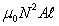 <strong>A long narrow solenoid has length and a total of N turns, each of which has cross-sectional area A. Its inductance is:</strong> A) B) C) D) E) none of these