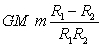 <strong>A spaceship is returning to Earth with its engine turned off. Consider only the gravitational field of Earth and let M be the mass of Earth, m be the mass of the spaceship, and R be the distance from the center of Earth. In moving from position 1 to position 2 the kinetic energy of the spaceship increases by:</strong> A) B) C) D) E)