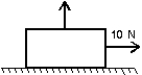 <strong>A box with a weight of 50 N rests on a horizontal surface. A person pulls horizontally on it with a force of 10 N and it does not move. To start it moving, a second person pulls vertically upward on the box. If the coefficient of static friction is 0.4, what is the smallest vertical force for which the box moves? </strong> A) 4 N B) 10 N C) 14 N D) 25 N E) 35 N