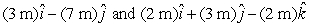 <strong>The two vectors define a plane (it is the plane of the triangle with both tails at one vertex and each head at one of the other vertices). Which of the following vectors is perpendicular to the plane?</strong> A) B) C) D) E)