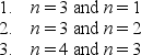 <strong>A particle is trapped in a one-dimensional well with infinite potential energy at the walls. Three possible pairs of energy levels are Order these pairs according to the difference in energy, least to greatest.</strong> A) 1, 2, 3 B) 3, 2, 1 C) 2, 3, 1 D) 1, 3, 2 E) 3, 1, 2
