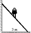 <strong>An 800-N man stands halfway up a 5.0 m ladder of negligible weight. The base of the ladder is 3.0 m from the wall as shown. Assuming that the wall-ladder contact is frictionless, the wall pushes against the ladder with a force of: </strong> A) 150 N B) 300 N C) 400 N D) 600 N E) 800 N