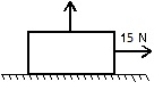 <strong>A box with a weight of 50 N rests on a horizontal surface. A person pulls horizontally on it with a force of 15 N and it does not move. To start it moving, a second person pulls vertically upward on the box. If the coefficient of static friction is 0.4, what is the smallest vertical force for which the box moves? </strong> A) 5 N B) 12 N C) 20 N D) 25 N E) 35 N