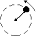 <strong>The iron ball shown is being swung in a vertical circle at the end of a 0.7-m string. How slowly can the ball go through its top position without having the string go slack? </strong> A) 1.3 m/s B) 2.6 m/s C) 3.9 m/s D) 6.9 m/s E) 9.8 m/s