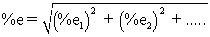 <strong>When calculating the uncertainty associated with molar mass,which of the following statements are TRUE? I Uncertainty in the mass of n identical atoms = n <font face=symbol></font> (uncertainty in atomic mass for one atom. ) II Uncertainties for different elements are dependent. III The uncertainty for the sum of the masses of different elements is calculated using the equation . IV When summing the masses of different elements,the uncertainties for the mass of different elements are propagated as random errors.</strong> A)I,II,and III B)I and III C)II,III,and IV D)I and IV E)II and III