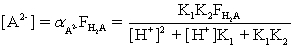 <strong>Which of the fractional composition equations is incorrectly written for the diprotic acid H<sub>2</sub>A and the monoprotic acid HA?</strong> A) B) C) D) E)