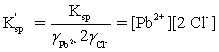 <strong>Which is the correct effective solubility constant expression for PbCl<sub>2</sub>? PbCl<sub>2</sub> ⇋ Pb<sup>2+</sup> + 2 Cl<sup>−</sup></strong> A) B) C) D) E)