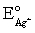 Calculate E for the titration of 50.00 mL of 0.100 M Ag<sup>+</sup> when 50.00 mL of 0.150 M Cl<sup>−</sup> is added.Silver wire is the indicator electrode and the saturated Ag-AgCl electrode is the reference electrode.E = 0.197 V for the saturated Ag-AgCl electrode, = 0.7993 V and K<sub>sp</sub> = 1.8 × 10<sup>−</sup><sup>8</sup> for AgCl.