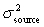 <strong>The observed variance, ,for a peak is the sum of the variances from all contributing factors.Which of the following is not a contributing factor to ?</strong> A) B) C) D) E)