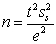 <strong>To calculate the number of required replicates for analysis the equation is used.Which statement is NOT true for the equation and calculation?</strong> A)t = the Student's t value for n − 1. B)s<sub>s</sub> is the sampling standard deviation. C)e is the difference between the sampling standard deviation and the desired sampling standard deviation. D)The initial calculation assumes an infinite n value and the according Student's t value. E)The n value from a calculation dictates the Student's t value used in the next calculation.