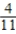 <strong>Determine y, if possible, so that the table describes a discrete probability distribution. X P(x) 1 2 3 4 Y </strong> A) y = B) y = C) D) E) not possible