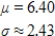 <strong>Suppose that 8% of the patients who have a certain disease will die from it. If 80 people have the disease, how many would we expect to die from it, and what is the standard deviation of the number of deaths that could occur? Round any estimated quantities to two decimal places. </strong> A) B) C) D) E) 