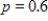In a binomial experiment, find the probability 51 of 71 successes in trials if . Round your answer to four decimal places. 