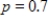 In a binomial experiment find the probability of no more than 89 successes in 114 trials if . Round your answer to four decimal places. 