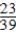 <strong>A mathematics class consists of 17 engineering majors E, 13 science majors S, and 9 liberal arts majors LA. Twelve of the engineering students, 3 of the science majors, and 3 of the liberal arts majors are female. What is the probability that a student selected at random is an engineering major or is a female F? </strong> A) Pr(E∪F) = B) Pr(E∪F) = C) Pr(E∪F) = D) Pr(E∪F) = E) Pr(E∪F) =
