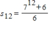 <strong>Write an expression that gives the requested term or sum. The sum of the first 12 terms of the geometric sequence with first term 6 and common ratio 7. </strong> A) B) C) D) E)