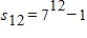 <strong>Write an expression that gives the requested term or sum. The sum of the first 12 terms of the geometric sequence with first term 6 and common ratio 7. </strong> A) B) C) D) E)