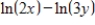 <strong>Use the properties of logarithms to write the expression as a single logarithm. </strong> A) B) C) D) E)