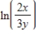 <strong>Use the properties of logarithms to write the expression as a single logarithm. </strong> A) B) C) D) E)
