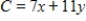 <strong>Use the given feasible region determined by the constraint inequalities to find the maximum and minimum of the objective function . </strong> A) maximum value of C: 72 at (4,4); minimum value of C: 33 at (0,3) B) maximum value of C: 72 at (4,4); minimum value of C: 49 at (7,0) C) maximum value of C: 64 at (6,2); minimum value of C: 0 at (0,0) D) maximum value of C: 72 at (4,4); minimum value of C: 0 at (0,0) E) maximum value of C: 64 at (6,2); minimum value of C: 33 at (0,3)