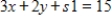 <strong>Convert the constraint inequalities and to equations containing slack variables. </strong> A) and B) and C) and D) and E) and