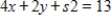 <strong>Convert the constraint inequalities and to equations containing slack variables. </strong> A) and B) and C) and D) and E) and