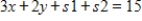 <strong>Convert the constraint inequalities and to equations containing slack variables. </strong> A) and B) and C) and D) and E) and