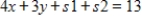 <strong>Convert the constraint inequalities and to equations containing slack variables. </strong> A) and B) and C) and D) and E) and