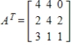 <strong>Write the transpose of matrix A. </strong> A) B) C) D) E)