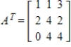<strong>Write the transpose of matrix A. </strong> A) B) C) D) E)