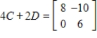 <strong>Use the following matrices to perform the indicated matrix operations, if possible. ; </strong> A) B) C) D) E)