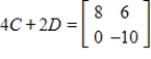 <strong>Use the following matrices to perform the indicated matrix operations, if possible. ; </strong> A) B) C) D) E)