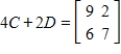 <strong>Use the following matrices to perform the indicated matrix operations, if possible. ; </strong> A) B) C) D) E)