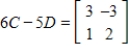 <strong>Use the following matrices to perform the indicated matrix operations, if possible. ; </strong> A) B) C) D) E)
