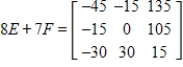<strong>Use the following matrices to perform the indicated matrix operations, if possible. ; </strong> A) B) C) D) E)