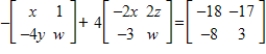 <strong>Find x, y, z, and w . </strong> A) and B) and C) and D) and E) and