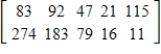 <strong>The tables below give the numbers of some species of threatened and endangered wildlife in the United States and in foreign countries in 2003. Find a matrix with the total number of these species. Assume that U.S. and foreign species are different. </strong> A) B) C) D) E) 