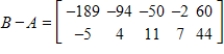 <strong>The tables below give the numbers of some species of threatened and endangered wildlife in the United States and in foreign countries in 2003. Let A represent the matrix that contains the number of each of these species in the United States in 2003 and B represent the matrix that contains the number of each of these species outside the United States in 2003. Find the matrix B - A. What do the negative entries in matrix B - A mean? </strong> A) The negative entries tell us that that particular species is extinct. B) The negative entries tell us how many more endangered or threatened species are in foreign countries. C) The negative entries tell us that there are more endangered or threatened species in foreign countries. D) The negative entries tell us that that particular species is extinct. E) The negative entries tell us how many more endangered or threatened species are in the United States.