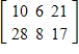 <strong>Use the matrices to find DE, if possible. </strong> A) B) C) D) E)