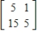 <strong>Use the matrices to find DE, if possible. </strong> A) B) C) D) E)