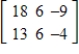 <strong>Use the matrices to find EC, if possible. </strong> A) B) C) D) E) EC is undefined.